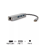 USB-концентратор VCOM DH311A USB Type-C, RJ-45/USB 3.0, USB