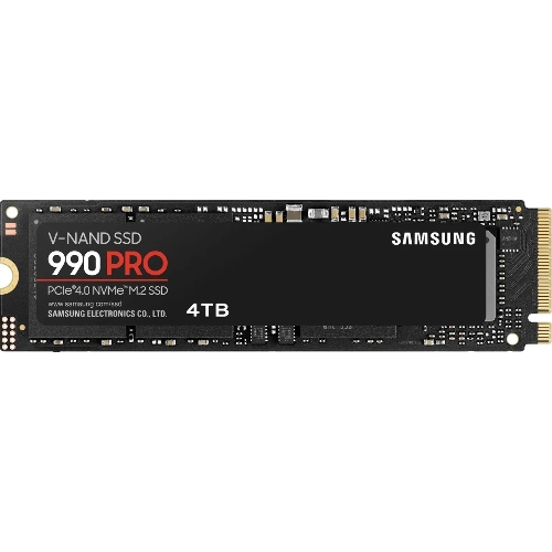 Накопитель SSD Samsung 990 PRO, 4Tb, PCIe 4.0 x4, M.2 2280, NVMe, R/W 7450/6900