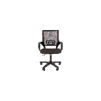 Кресло Chairman 696 TW-01 черный, ткань, 120 кг, механизм качания