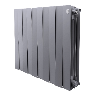 Радиатор биметаллический Royal Thermo PianoForte 500 серебристый - 10 секц.