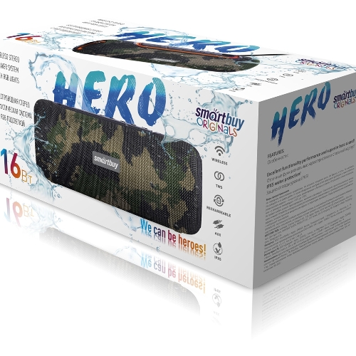 Портативная акустика Smartbuy HERO, камо