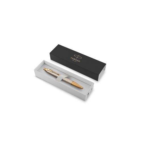 Ручка шариковая Parker IM Premium K323 (CW1931687) Grey GT, M, синие чернила, подарочная коробка