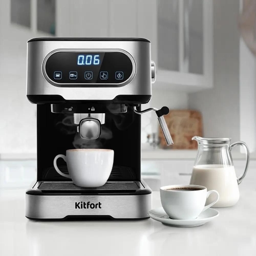 Кофеварка капельная Kitfort KT-765 1100Вт серебристый/черный