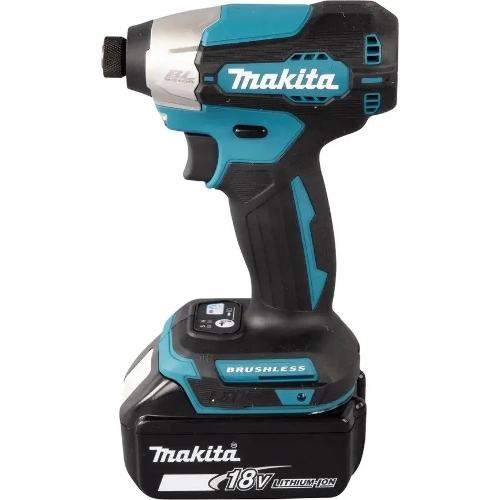 Дрель-шуруповерт Makita DTD157RTJ, 18 В, 5 Ач, 140 Нм, бесщеточный, ударный