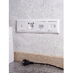 Рамка 4-местная IEK BRITE РУ-4-Бр DECOR 3D-форма белый