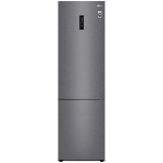 Холодильник LG GA-B509CLSL графитовый двухкамерный 277/107л морозилка снизу, No Frost