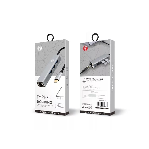 USB-концентратор VCOM DH311A USB Type-C, RJ-45/USB 3.0, USB