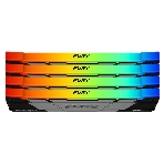 Оперативная память Kingston Fury Renegade, DDR4, 64GB (4x16GB), 3600MHz, CL16, DIMM, с радиатором, RGB, серебристый/черный