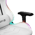 Кресло KFA2 Gaming Chair 01 RGB SE белый, экокожа, RGB-подсветка, подголовник