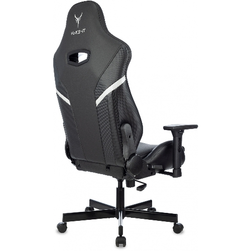Кресло Knight Thunder 5X черный, экокожа, 120 кг, механизм качания