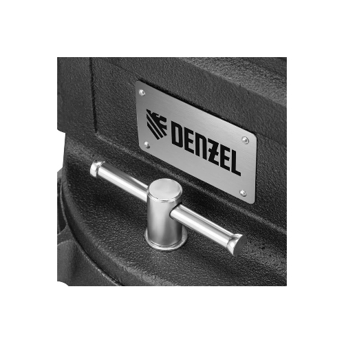 Тиски слесарные Denzel BVH-200, 200 мм, поворотные, стальная направляющая, с наковальней
