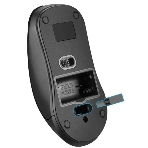 Мышь беспроводная Defender Nexus MS-195 черный, 1600 dpi, радиоканал, USB, кнопки - 4
