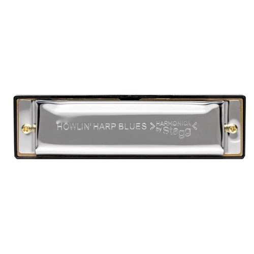 Губная гармоника STAGG BJH-B20 B блюзовая, 10 диатонических отверстий, 20 тонов, медные пластины 0.9 мм, строй "си мажор"