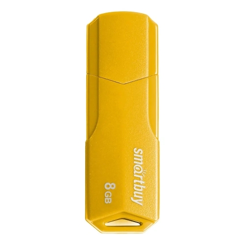 Флешка USB Smartbuy CLUE Yellow (SB8GbCLU-Y), 8Gb, USB 2.0, R/W 15/5, желтый
