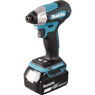 Дрель-шуруповерт Makita DTD157RTJ, 18 В, 5 Ач, 140 Нм, бесщеточный, ударный