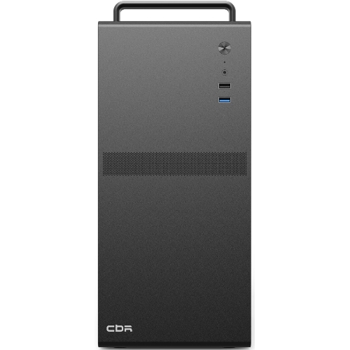 Компьютерный корпус CBR mATX Minitower V205, без БП, 1хUSB 3.0, 1хUSB 2.0, HD Audio+Mic, ручка, каркас металл 1.8мм, Black PCC-MATX-V205-WPSU