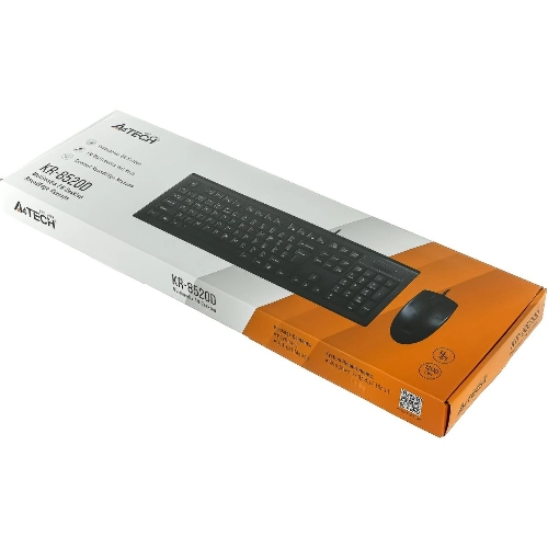 Комплект клавиатура+мышь A4Tech KR-8520D проводной, USB, 1200 DPI, чёрный