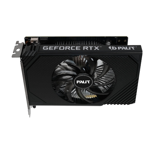 Видеокарта Palit RTX 3050 STORMX OC 6Gb NVIDIA GeForce RTX 3050 6Gb PCI-E 4.0 96bit GDDR6 1042/14000 DVIx1 HDMIx1 DPx1 HDCP Ret