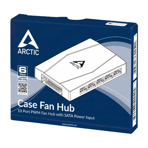 Хаб для 10 вентиляторов корпуса ПК Arctic Case Fan Hub 10 PWM Fan (ACFAN00175A) (702522)