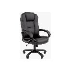 Кресло Chairman 600 черный, экокожа, 120 кг