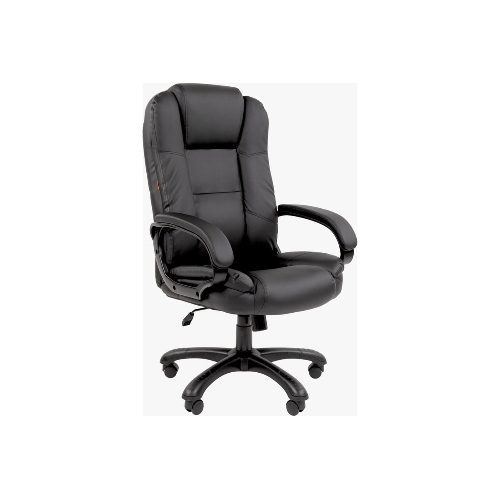 Кресло Chairman 600 черный, экокожа, 120 кг