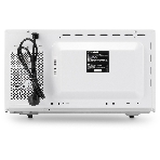 Микроволновая печь Hyundai HYM-D3007 белый/черный, 23 л, 800 Вт, переключатели - кнопки, электронный поворотный механизм