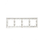 Рамка 4-местная IEK BRITE РУ-4-Бр DECOR 3D-форма белый
