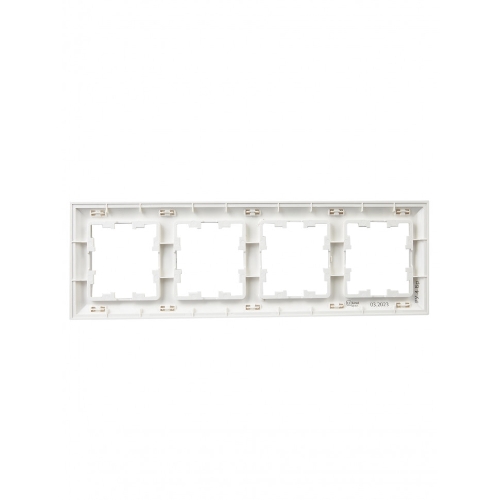 Рамка 4-местная IEK BRITE РУ-4-Бр DECOR 3D-форма белый