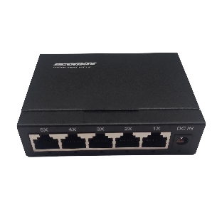 Коммутатор неуправляемый NEOMAX NMS-105P-1000-S, 5 портов 1000 Mbps, металл
