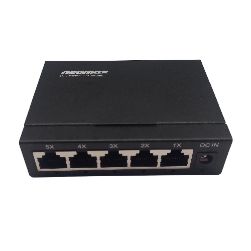 Коммутатор неуправляемый NEOMAX NMS-105P-1000-S, 5 портов 1000 Mbps, металл