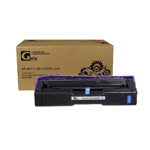 Принт-картридж GalaPrint GP-407717 (SP-C252HE) голубой (6000 стр) для Ricoh Aficio SPC252DN/252SF/262DNW/262SFNW