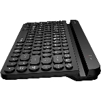 Клавиатура беспроводная A4Tech Fstyler FBK30 черный/серый USB BT/Radio slim Multimedia