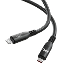 Дата-кабель MORE CHOICE (4620202554567) K83ia USB 3.0A PD 27W для Lightning ng 8-pin Type-C - 1м, черный