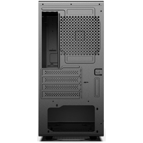 Компьютерный корпус CBR mATX Minitower V500, без БП, 1хUSB 3.0, 2хUSB 2.0, HD Audio+Mic, закаленное стекло, черный [PCC-MATX-V500-WPSU