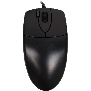 Мышь проводная A4Tech OP-620D черный, 1000 dpi, USB, кнопки - 4