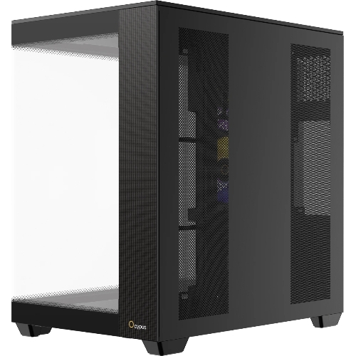 Корпус Ocypus Delta C74 ARGB Black, Midi-Tower, чёрный, 2 x 120 мм