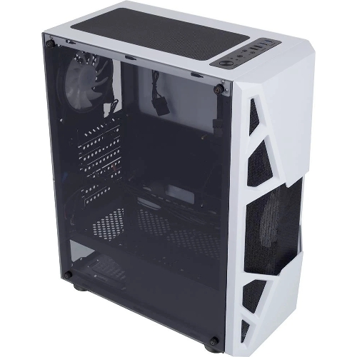 Компьютерный корпус AeroCool/Formula CL-3303W RGb белый без БП ATX 6x120мм 2xUSB 2.0 1xUSB 3.0 audio bott PSU
