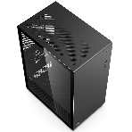Компьютерный корпус CBR mATX Minitower V500, без БП, 1хUSB 3.0, 2хUSB 2.0, HD Audio+Mic, закаленное стекло, черный [PCC-MATX-V500-WPSU