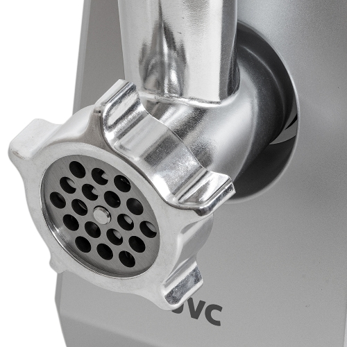 Мясорубка электрическая JVC JK-MG128 черный, 2500 Вт, 2.7 кг/мин, реверс, металлический лоток, насадки - 4