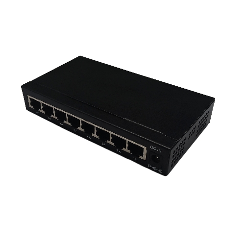 Коммутатор неуправляемый NEOMAX NMS-108P-1000-S, 8 портов 1000 Mbps, металл