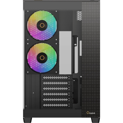 Корпус Ocypus Delta C74 ARGB Black, Midi-Tower, чёрный, 2 x 120 мм