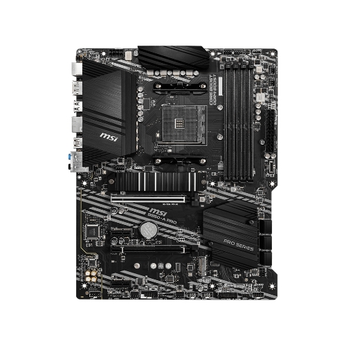Материнская плата MSI B550-A PRO, AM4, AMD B550, 4xDDR4, 6xSATA, 2xM.2, 1xPCI-E 4.0 x16, 1xPCI-E 3.0 x16, 2xPCI-E x1, 1xHDMI, 1xDP, 1x 1Gb LAN, 4xUSB-A 2.0, 2xUSB-A 3.2 Gen 1, 1xUSB-A 3.2 Gen 2, 1xUSB-C 3.2 Gen 2, 6x3.5 мм, 7.1, ATX