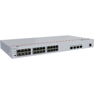 Коммутатор Huawei S220-24P4X (L2, 24*10/100/1000BASE-T ports(400W PoE+), 4*10GE SFP+ ports, built-in AC power)