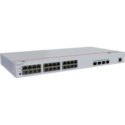 Коммутатор Huawei S220-24P4X (L2, 24*10/100/1000BASE-T ports(400W PoE+), 4*10GE SFP+ ports, built-in AC power)