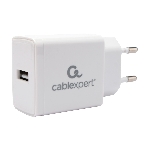 Сетевое зарядное устройство Cablexpert MP3A-PC-56, 5Вт, 1А, 1хUSB, белый, пакет