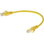 Патч-корд Premier PP12-0.25M/Y 1000Гбит/с UTP 4 пары cat.5E CCA molded 0.25м желтый RJ-45 (m)-RJ-45 (m)