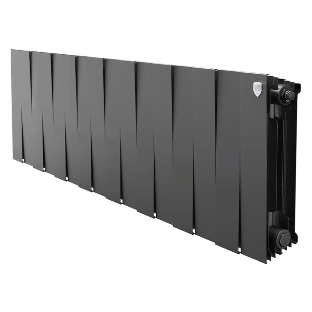 Радиатор биметаллический Royal Thermo PianoForte 300 черный - 16 секц.