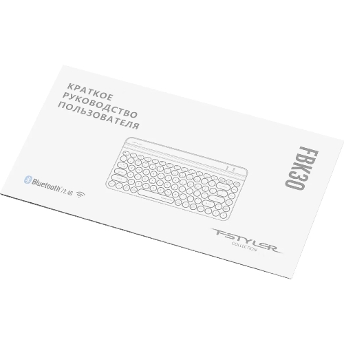 Клавиатура беспроводная A4Tech Fstyler FBK30 черный/серый USB BT/Radio slim Multimedia