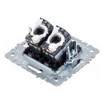 Розетка компьютерная двойная IEK BRITE РК10-2-БрБ RJ45 кат.5E белый