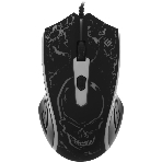Мышь проводная Defender Overmatch GM-069 черный, 2400 dpi, USB, кнопки - 4